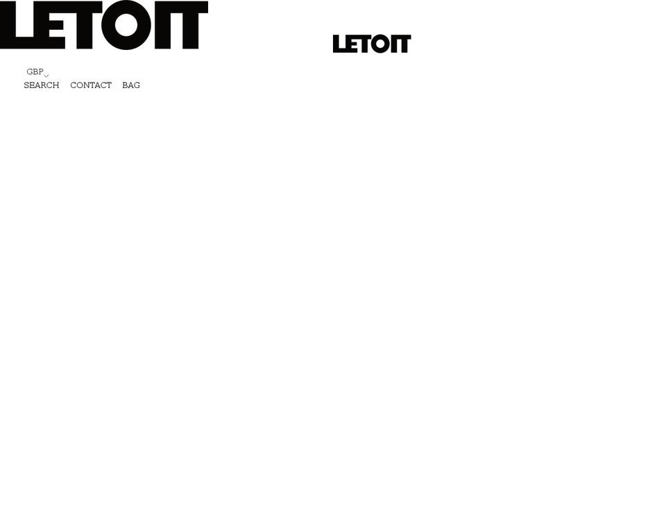 letoitofficial.com shopify website screenshot