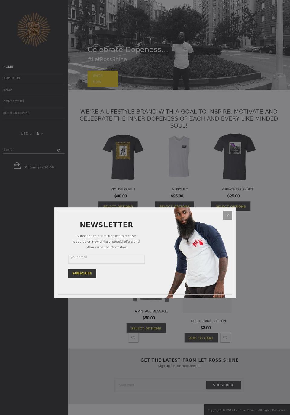 letrossshine.com — Shopify storefront screenshot