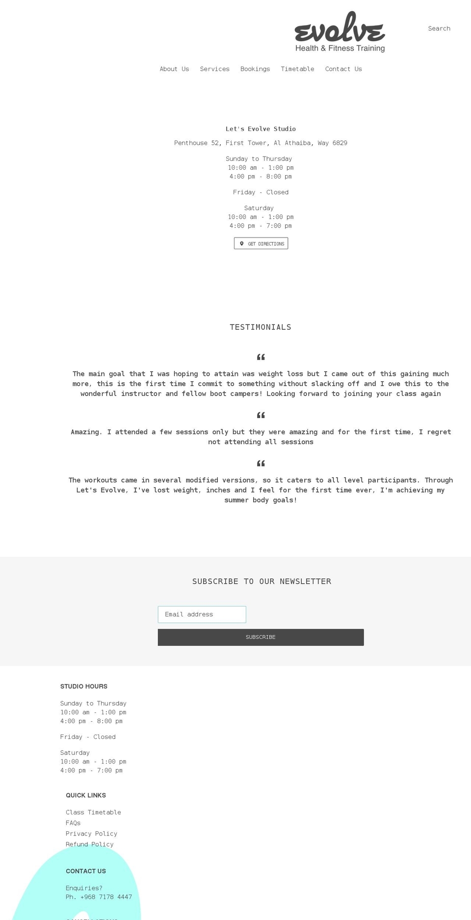 lets-evolve.com shopify website screenshot