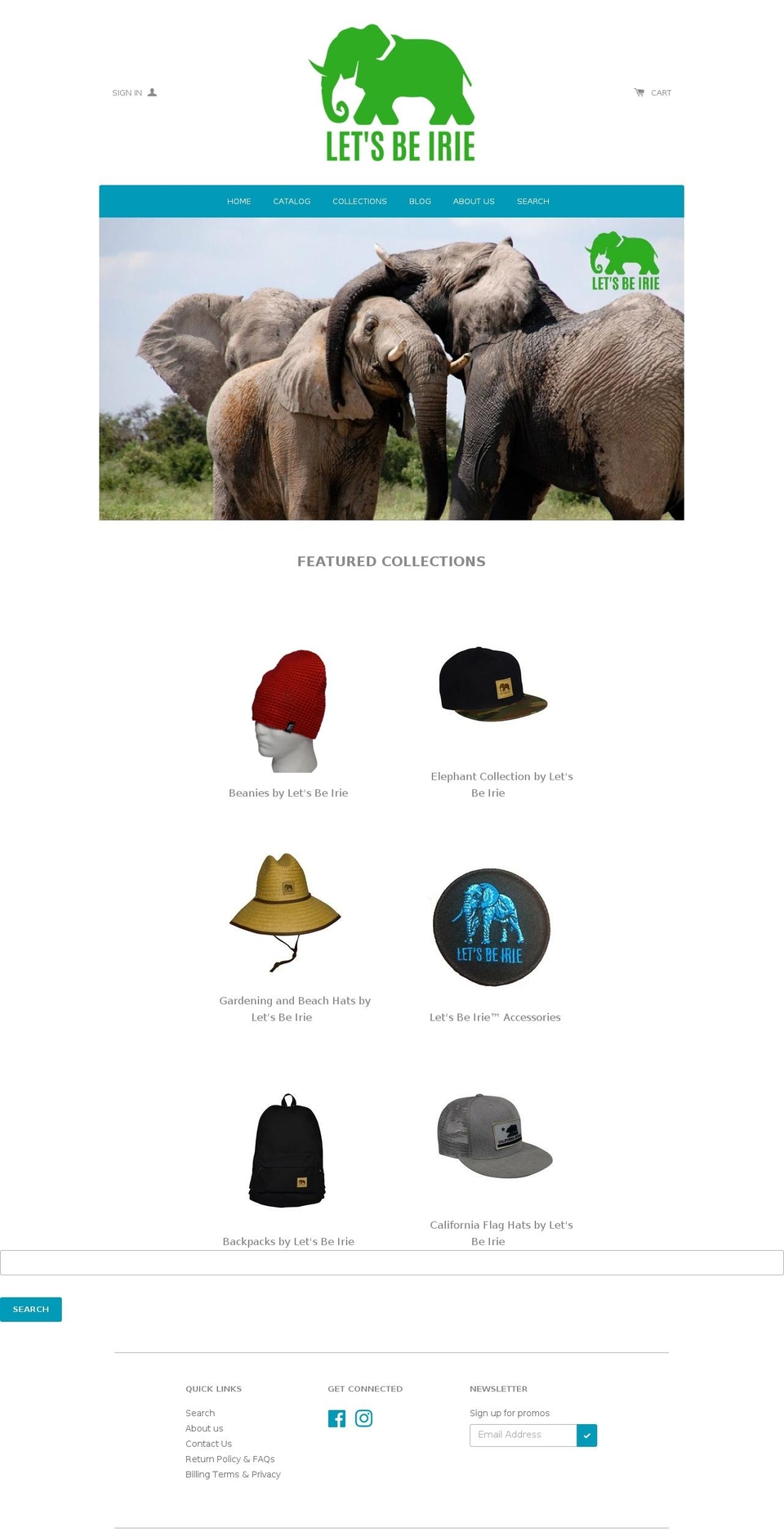 letsbeirie.com shopify website screenshot