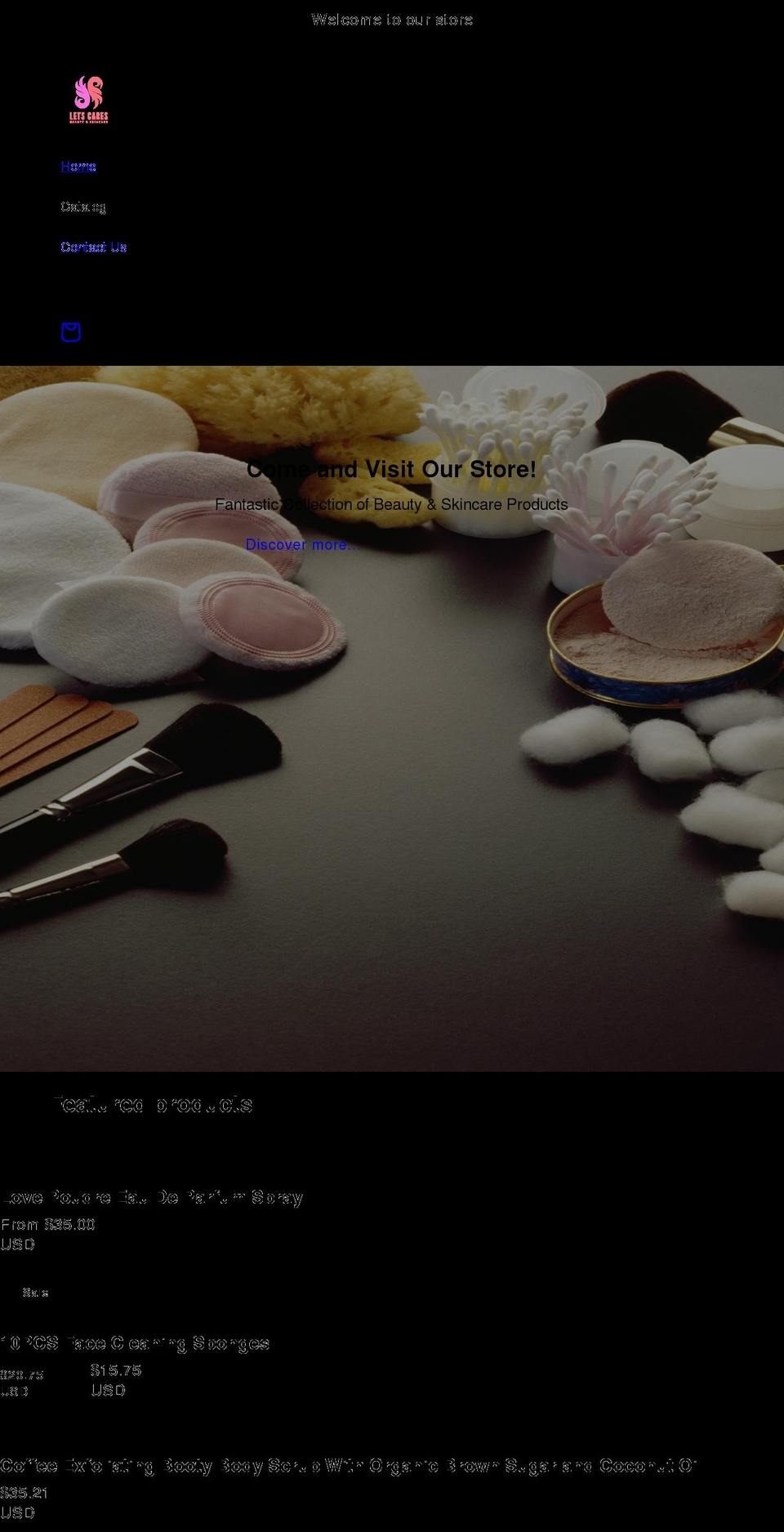 letscares.com shopify website screenshot