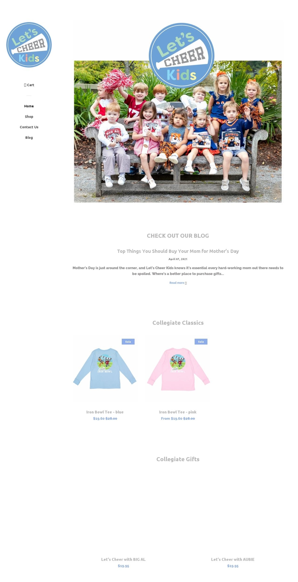 letscheerbooks.com — Shopify storefront screenshot