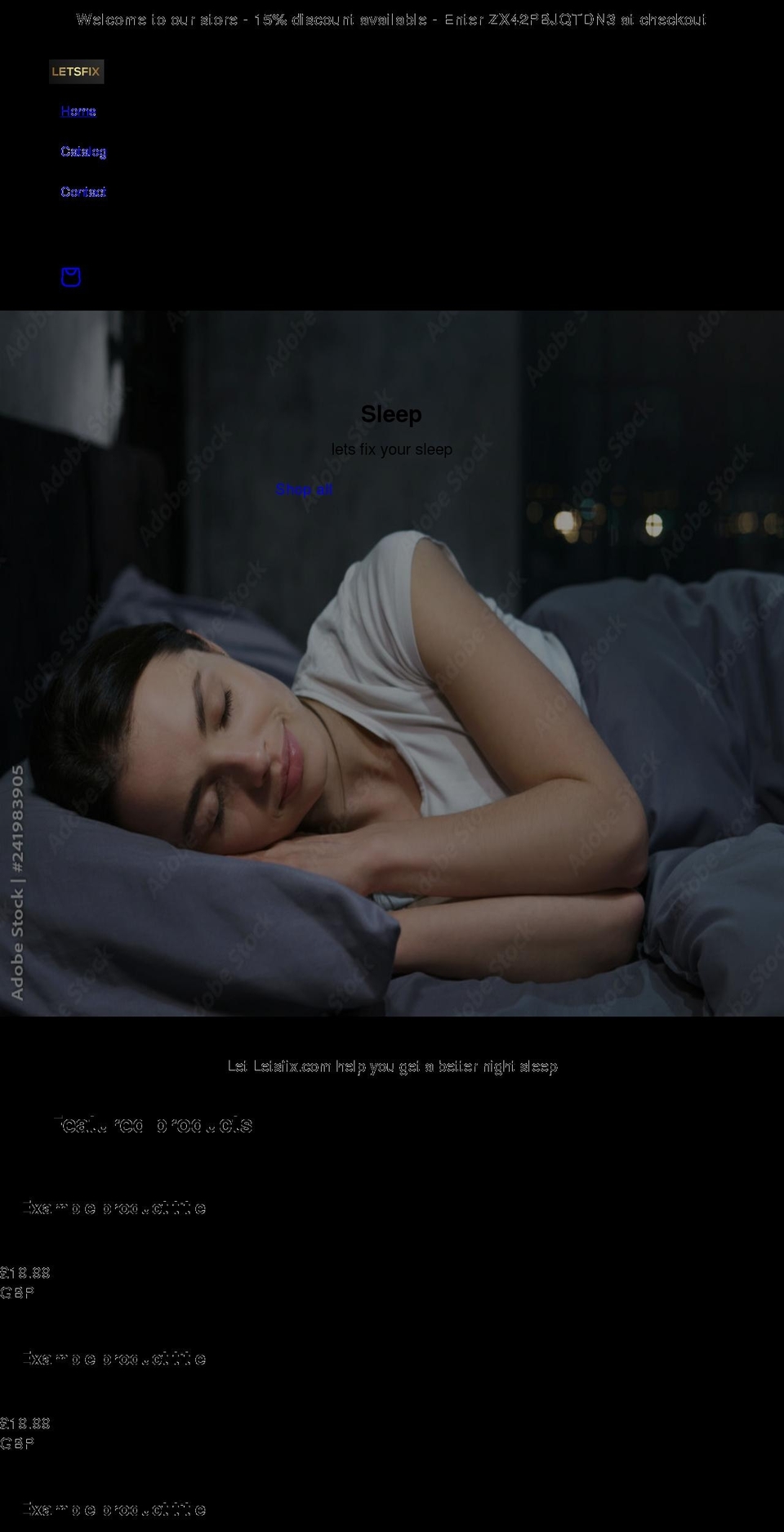 letsfix.com shopify website screenshot