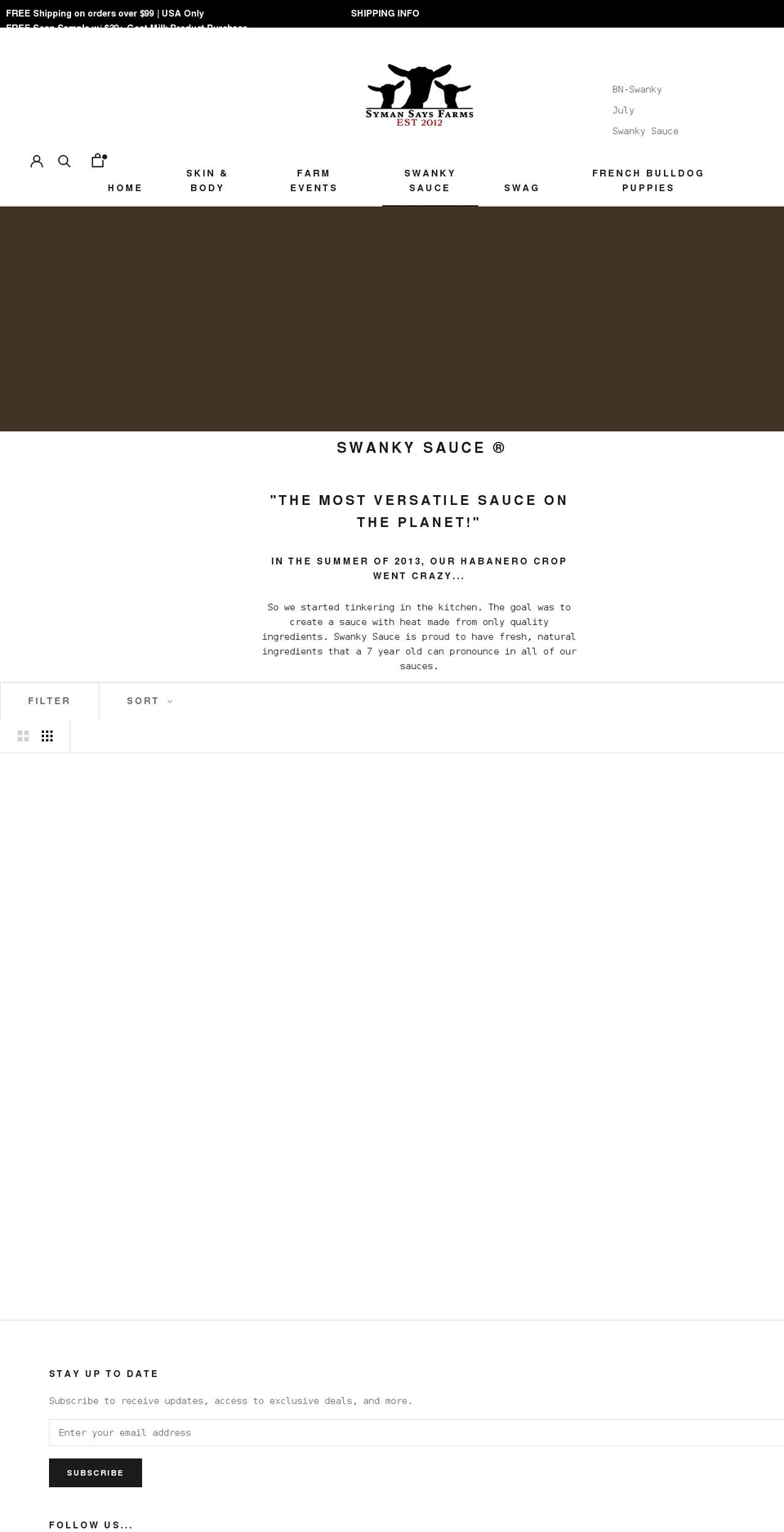 Copy of Let's Get Swanky Shopify theme site example letsgetswanky.com