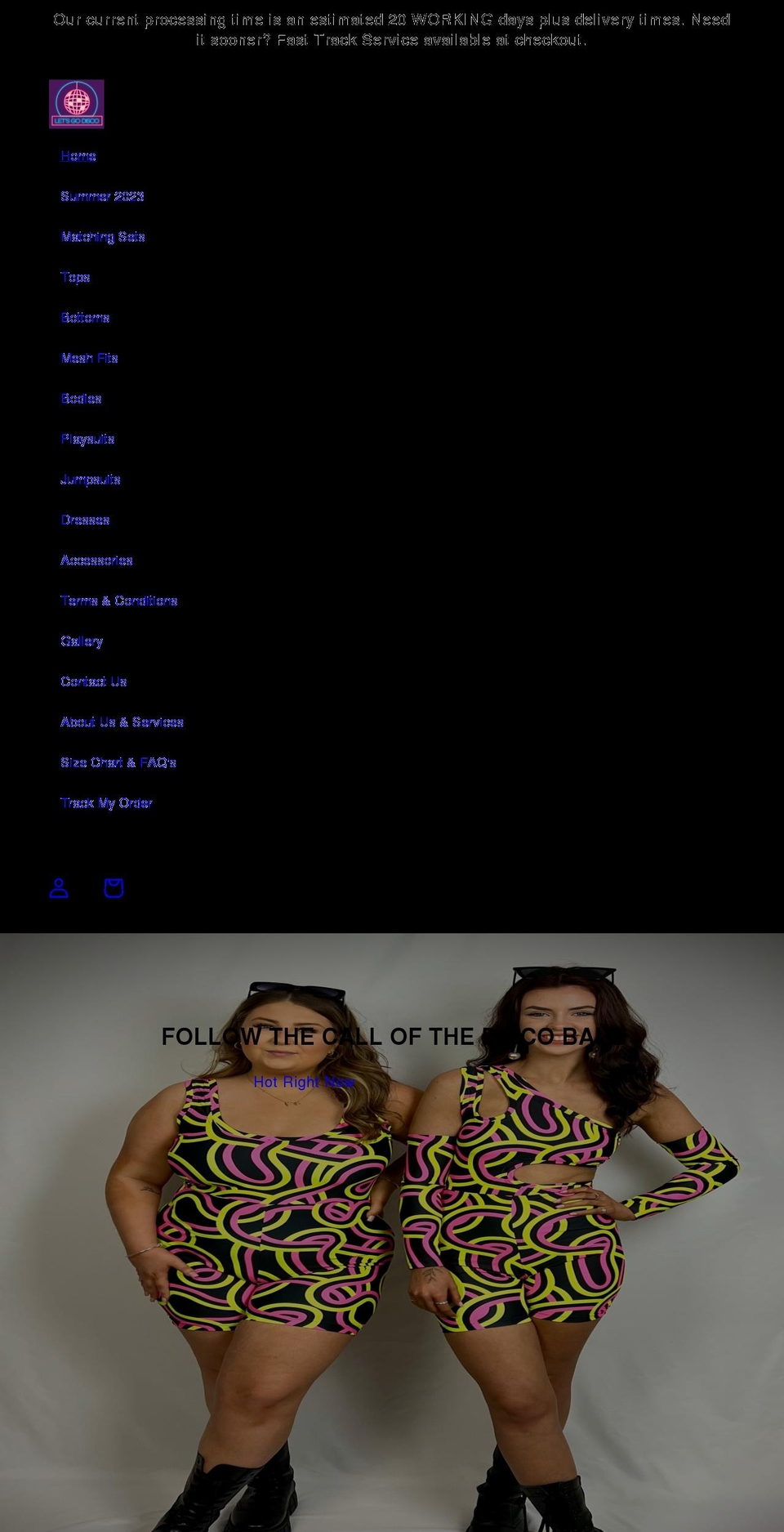 letsgodiscostore.com shopify website screenshot