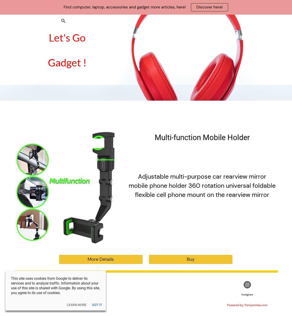 letsgogadget.com — Shopify storefront screenshot