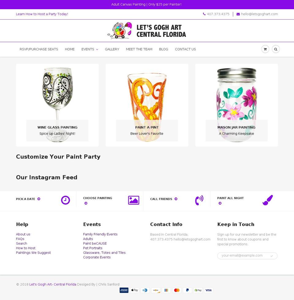 Surprise Design Shopify theme site example letsgoghartorlando.com