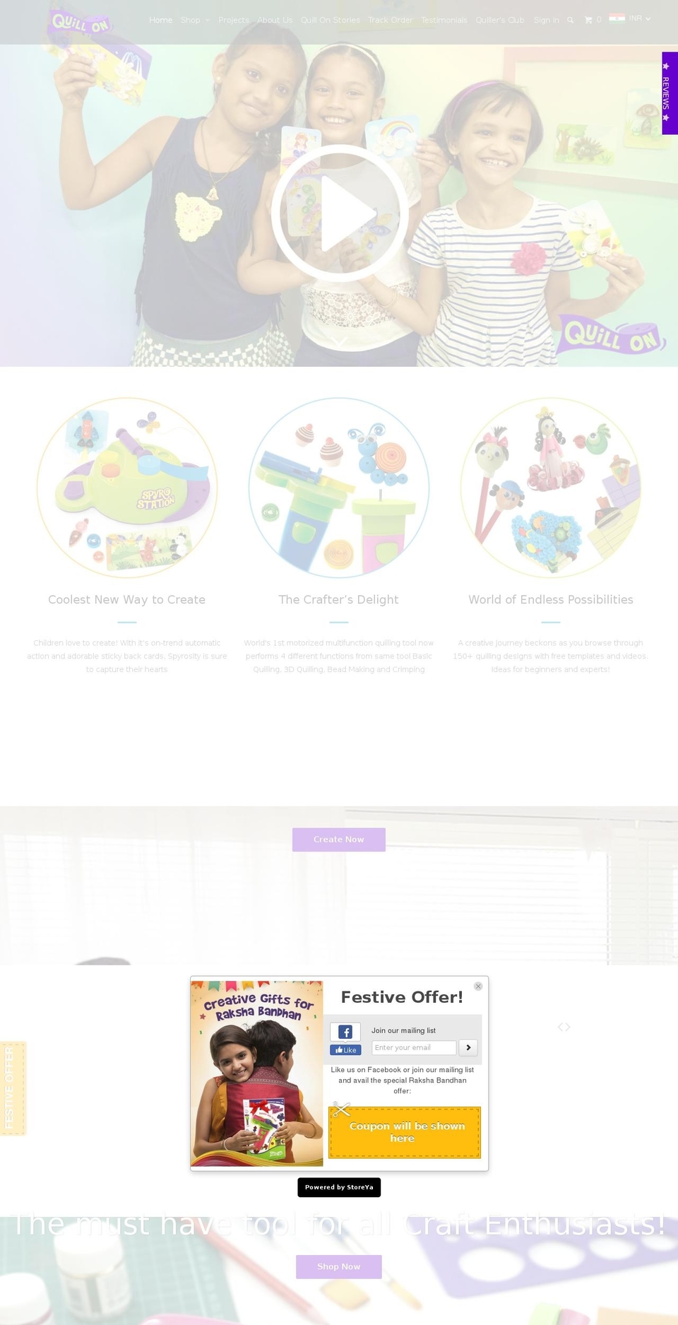 letsquillon.com shopify website screenshot