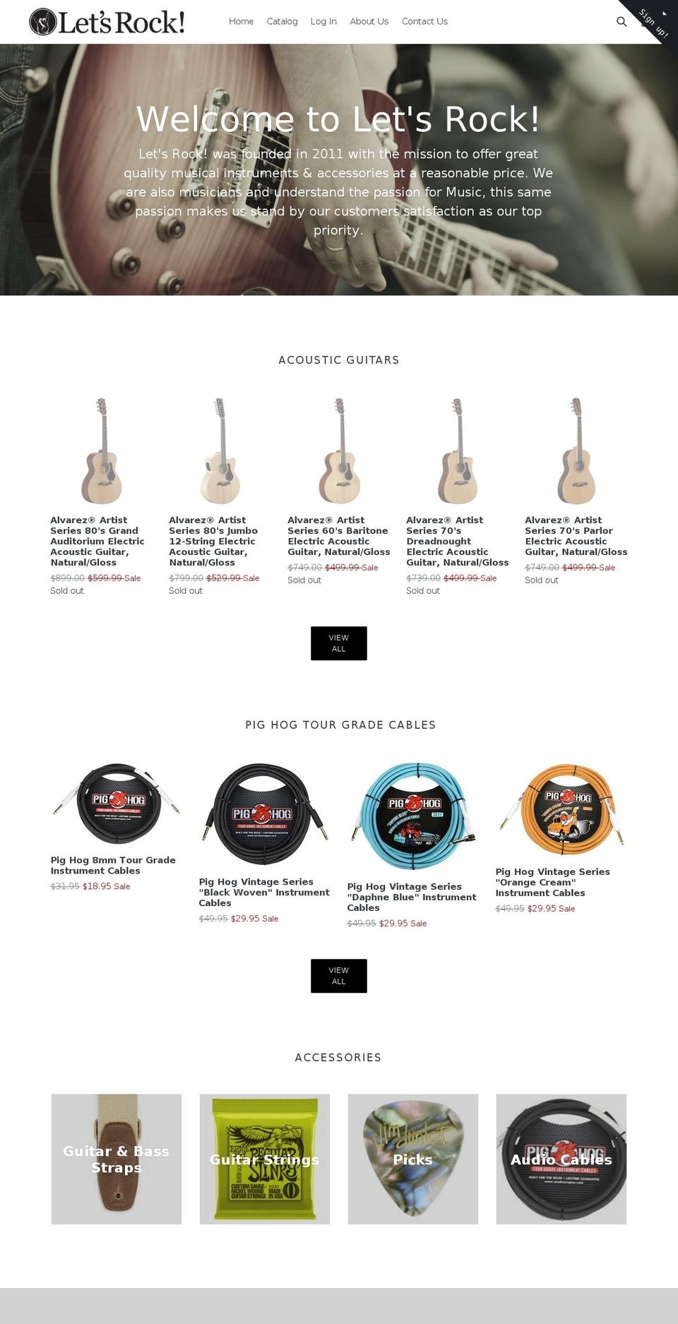 letsrockllc.com shopify website screenshot