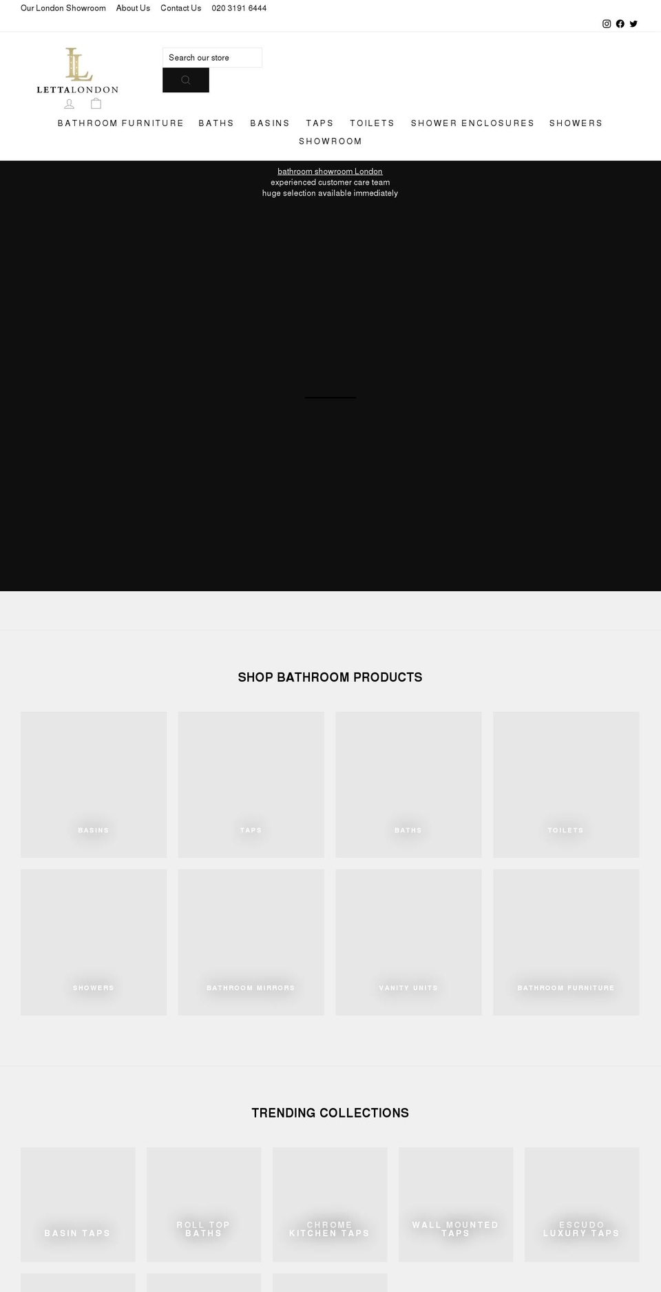 lettalondon.com shopify website screenshot