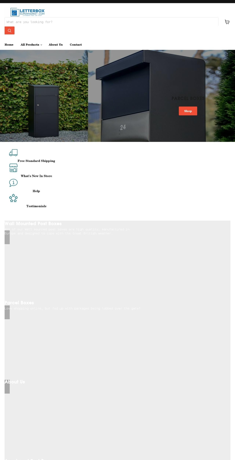 letterboxsupermarket.com — Shopify storefront screenshot