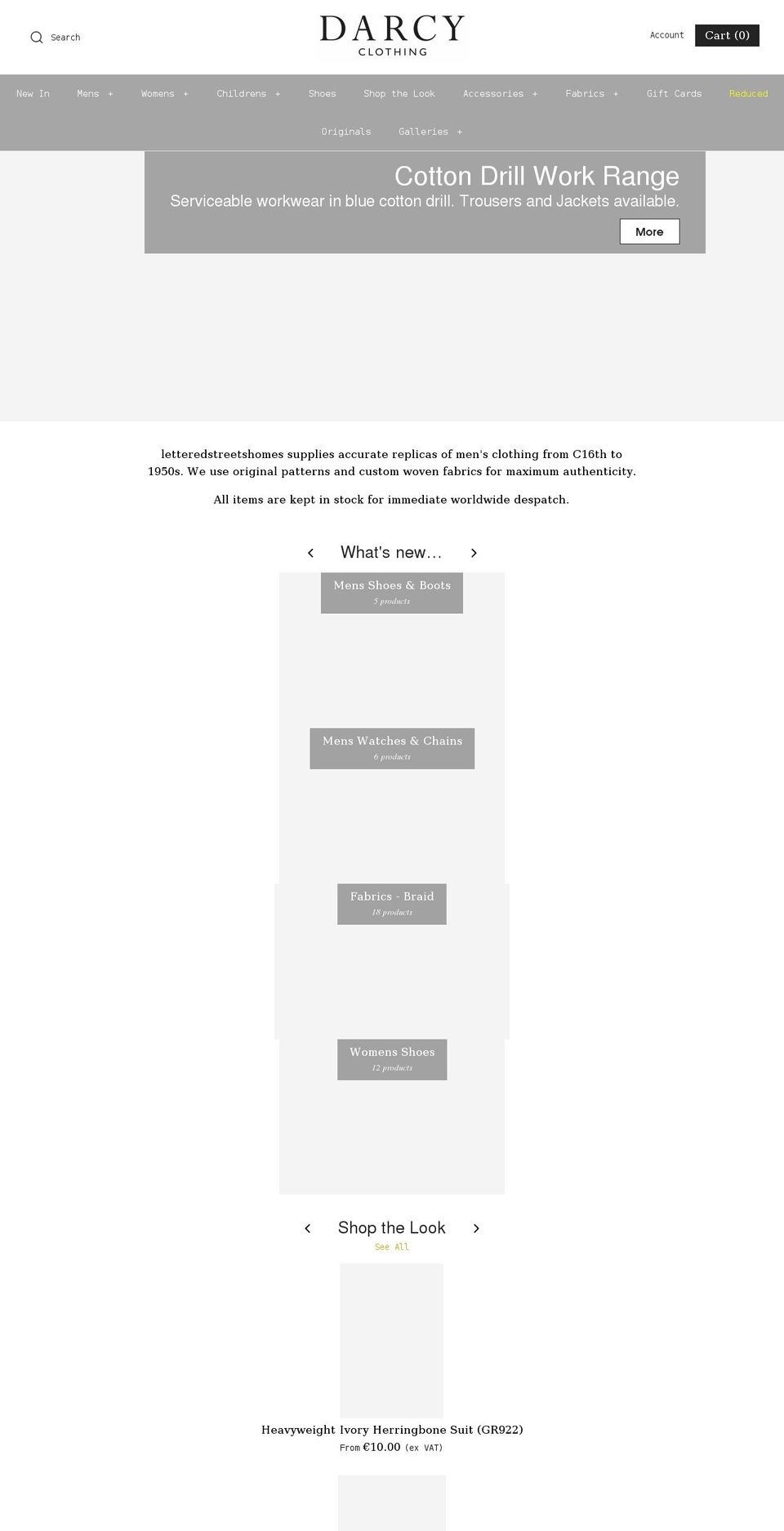 letteredstreetshomes.com shopify website screenshot