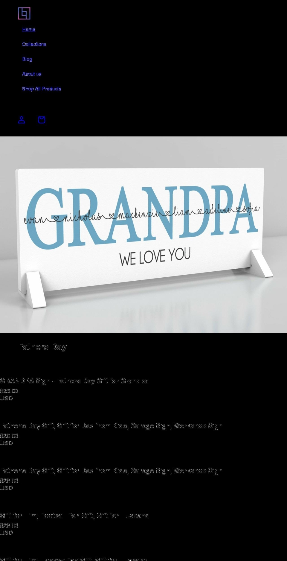 lettersbyleslie.com shopify website screenshot