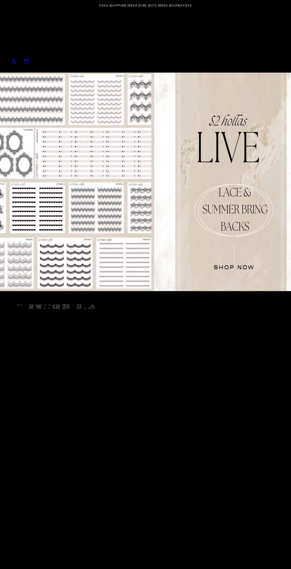 letterstoapollo.com — Shopify storefront screenshot