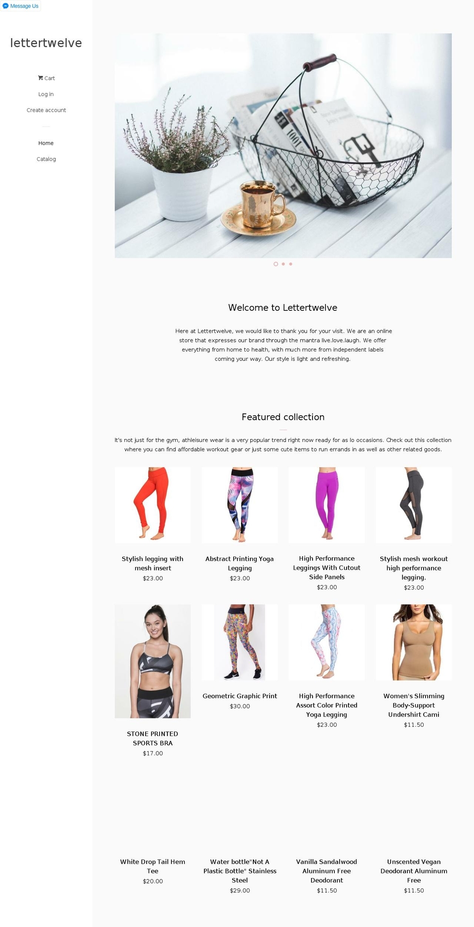 lettertwelve.com — Shopify storefront screenshot