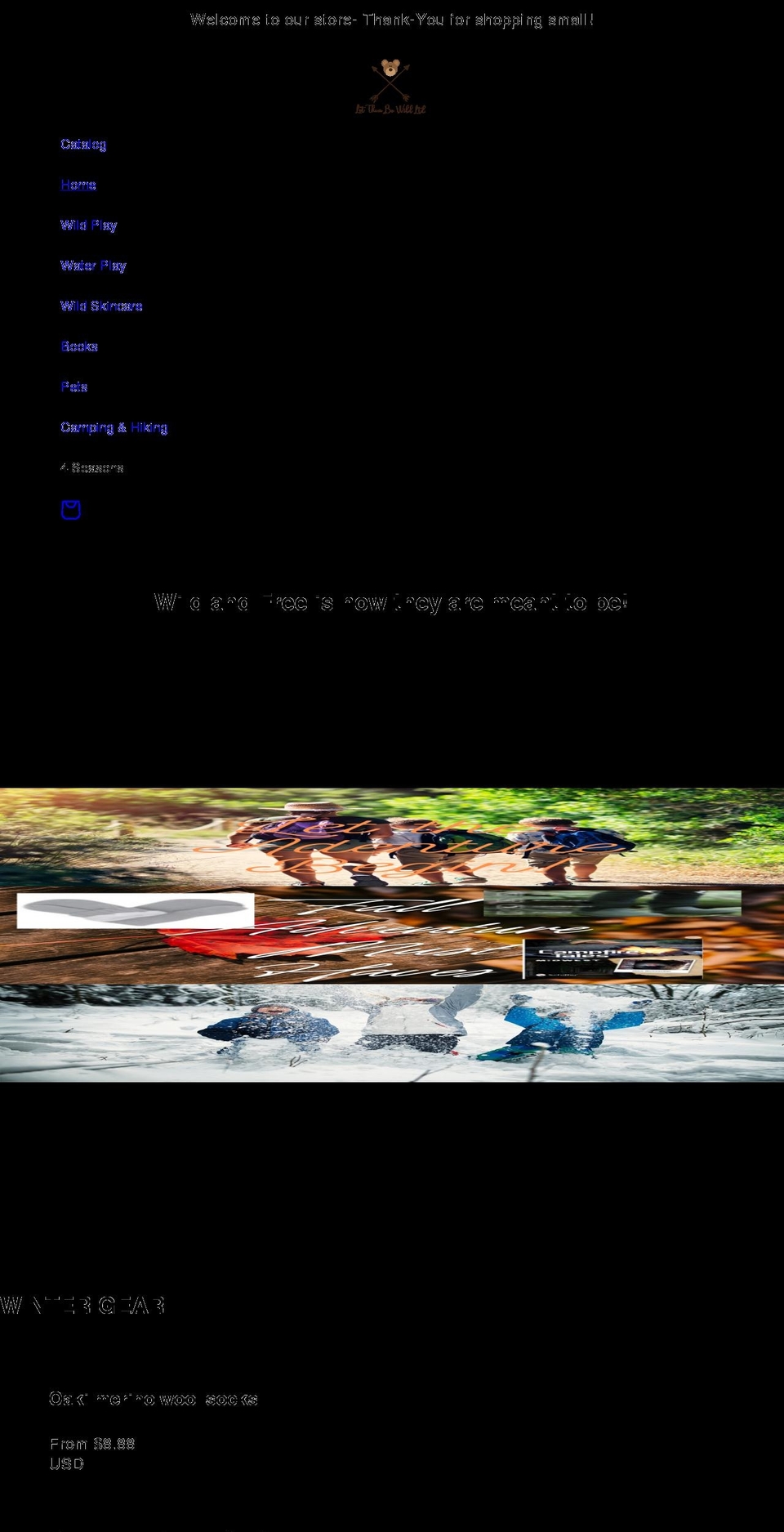letthembewild.shop shopify website screenshot