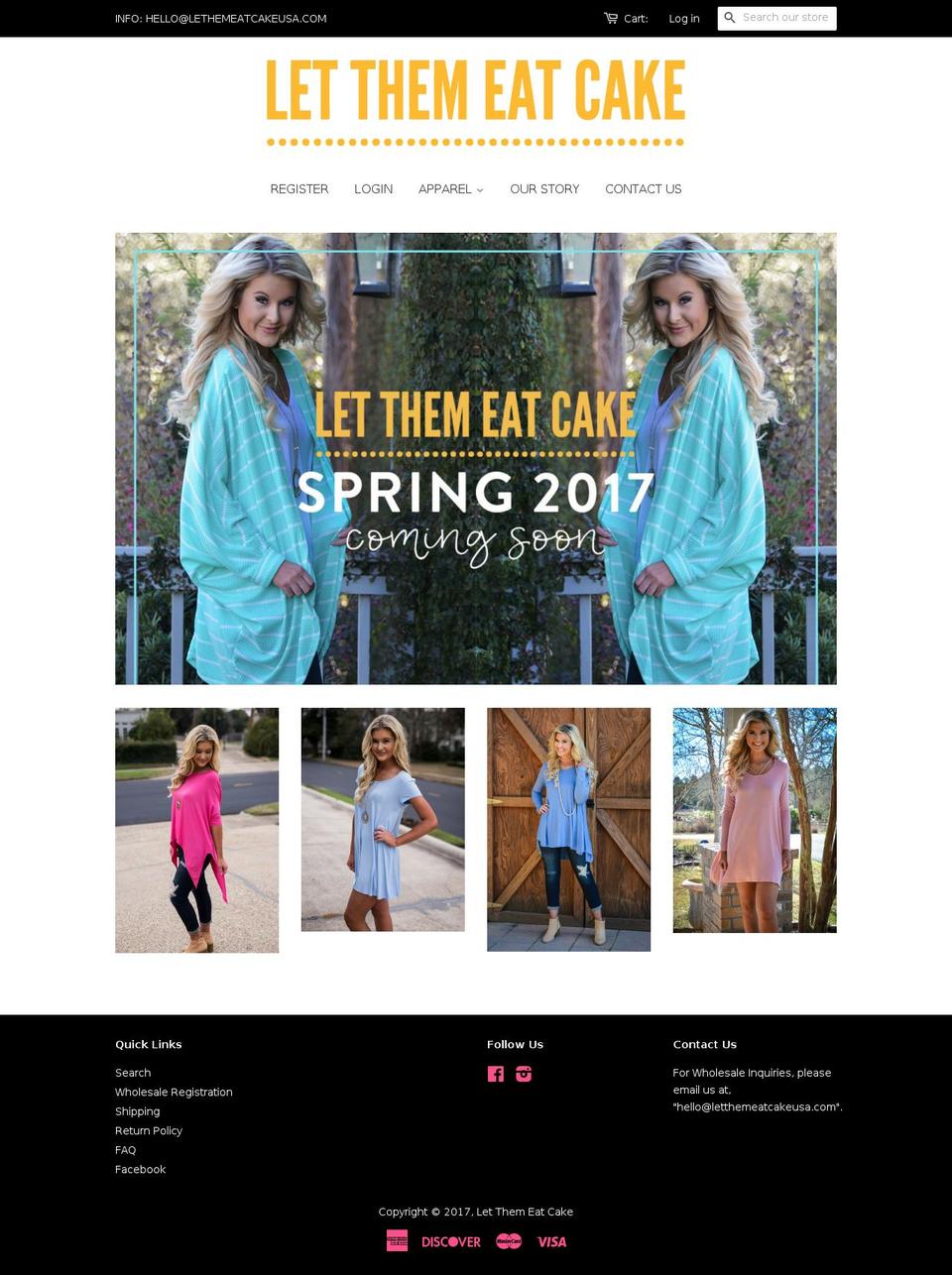 letthemeatcakeusa.com shopify website screenshot