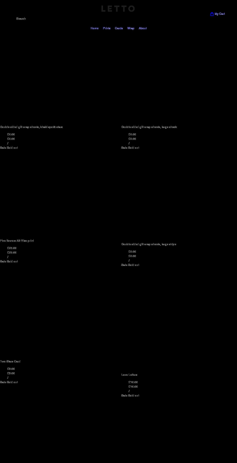 letto-print.co.uk shopify website screenshot