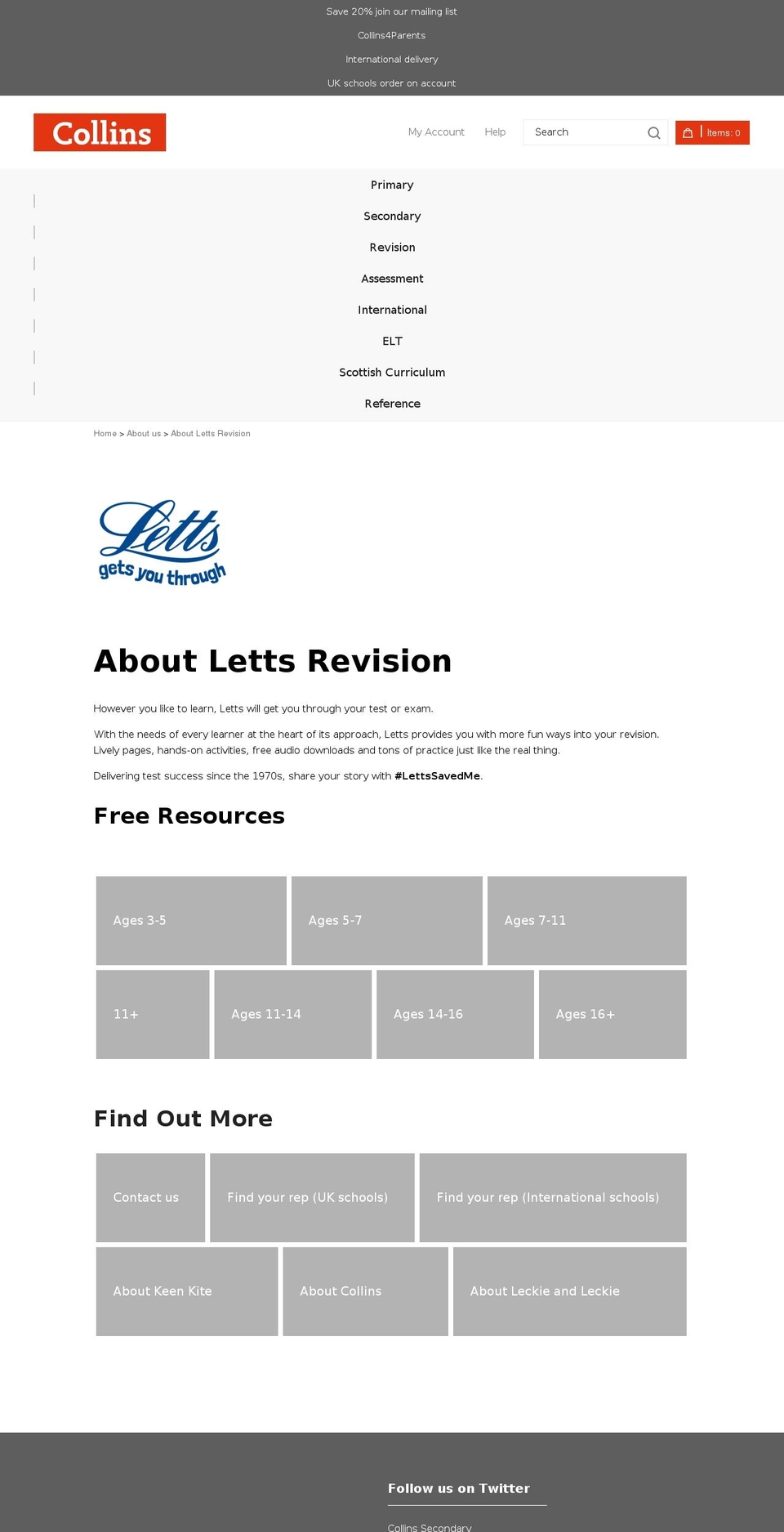 lettseducational.com — Shopify storefront screenshot