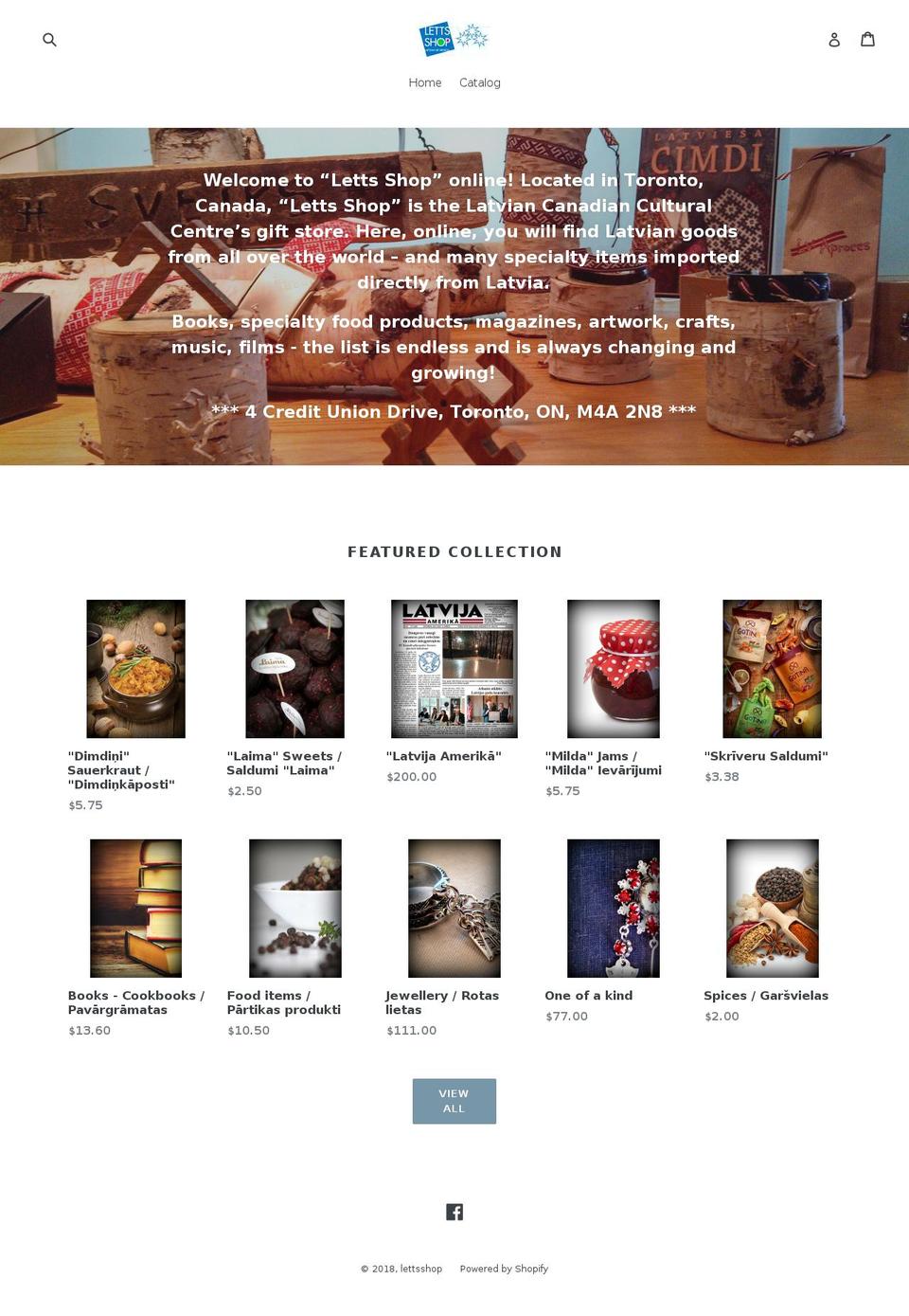 lettsshop.org shopify website screenshot