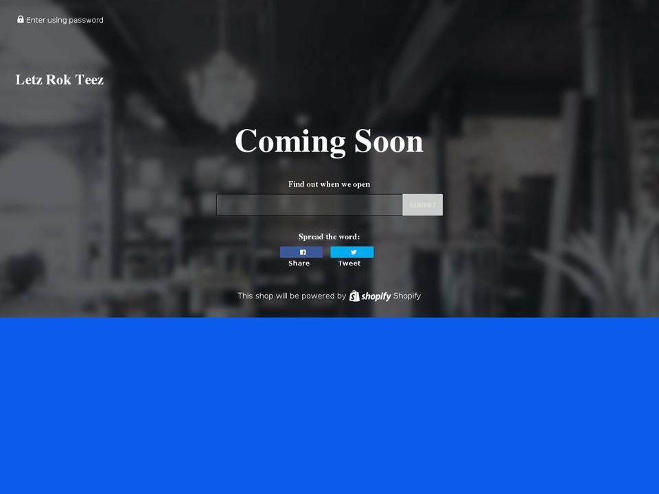 letzroktez.com — Shopify storefront screenshot