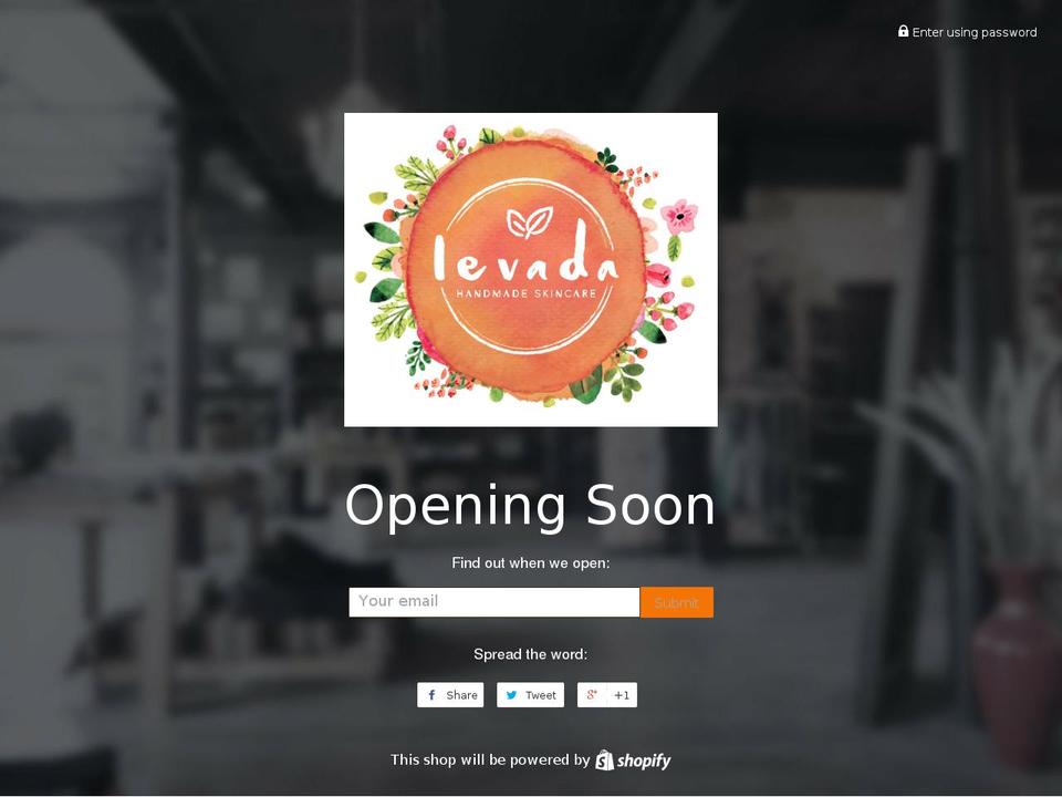 levadanaturals.com shopify website screenshot