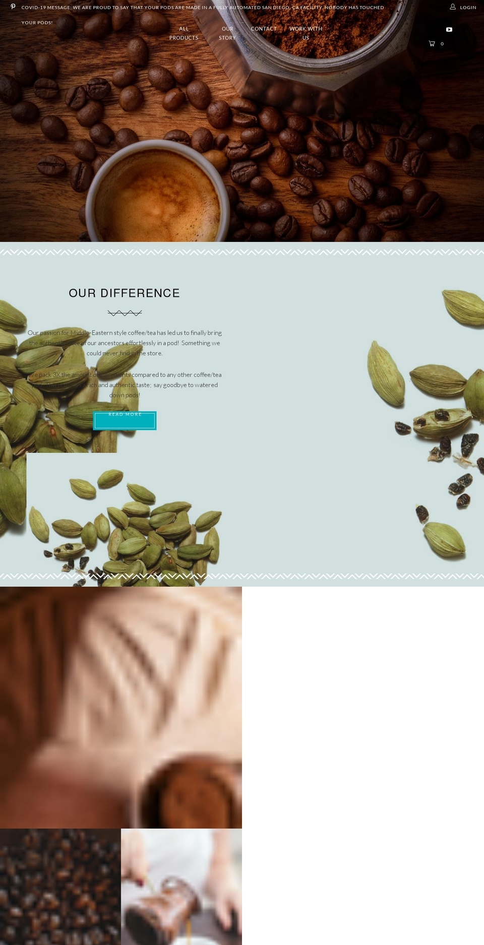 levantblends.com shopify website screenshot