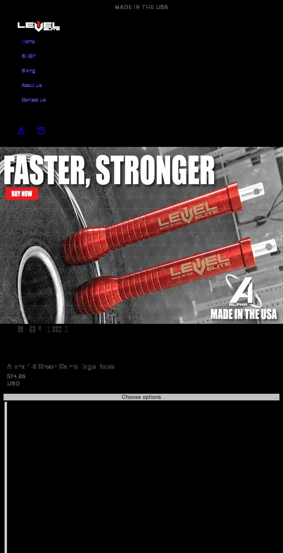 level1elite.com shopify website screenshot