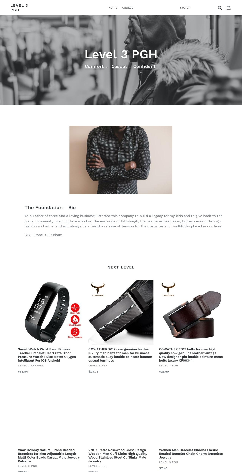level3pgh.com — Shopify storefront screenshot