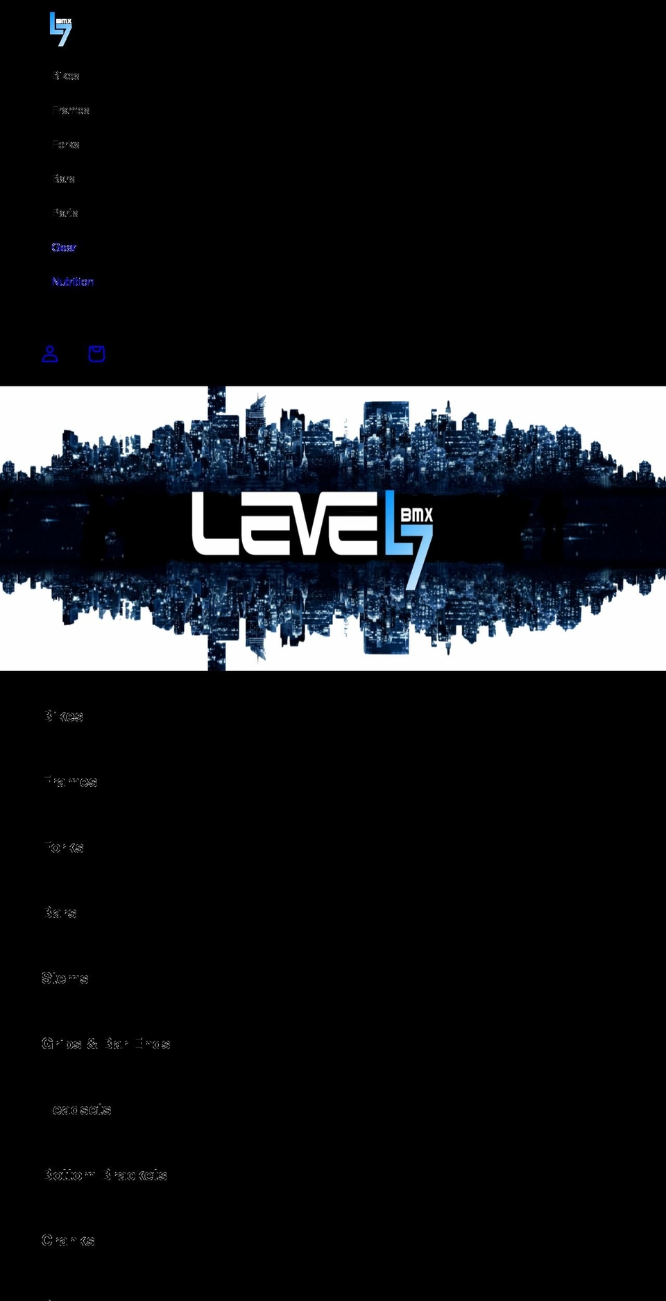 level7bikes.com shopify website screenshot