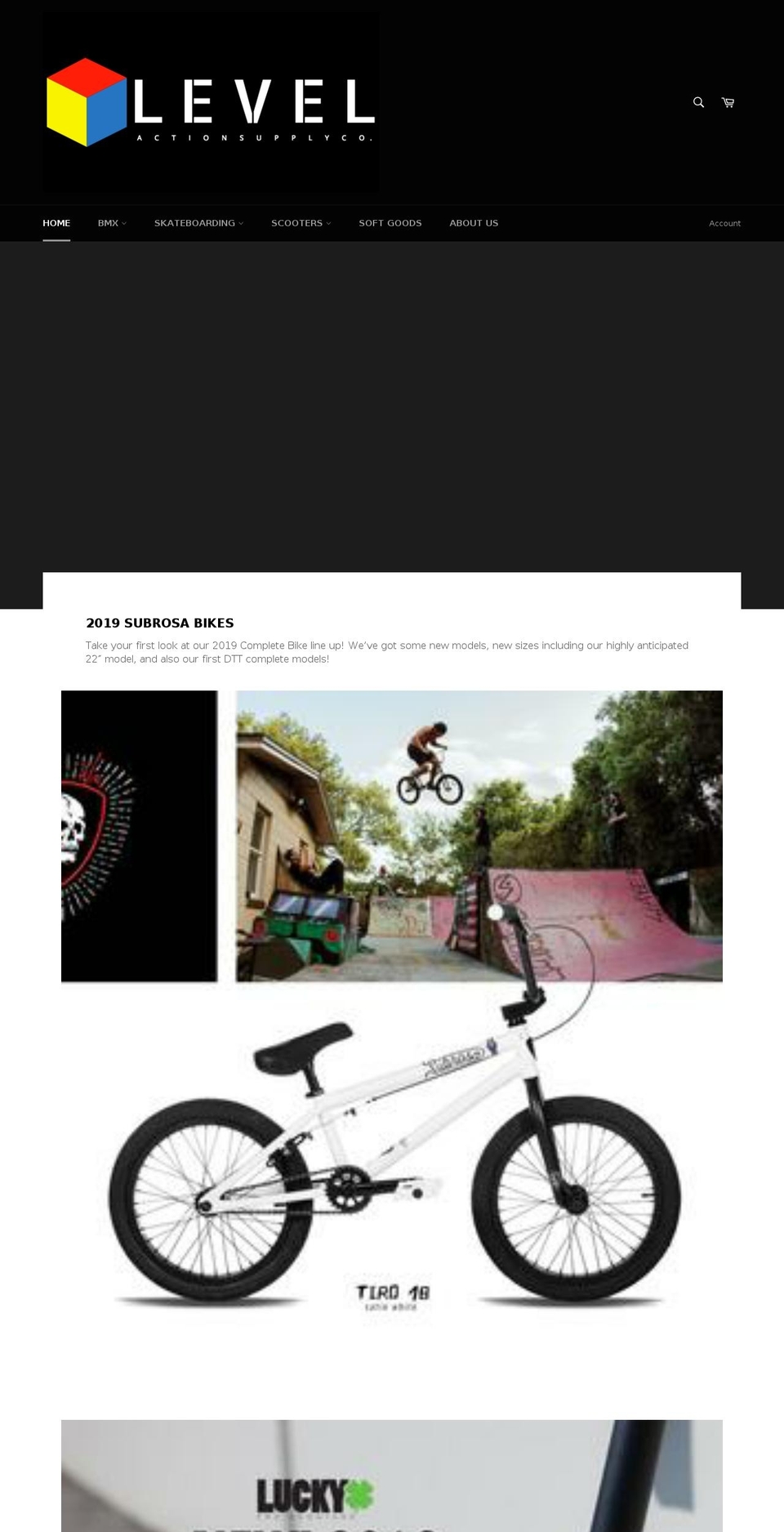 levelactionsupplyco.com — Shopify storefront screenshot