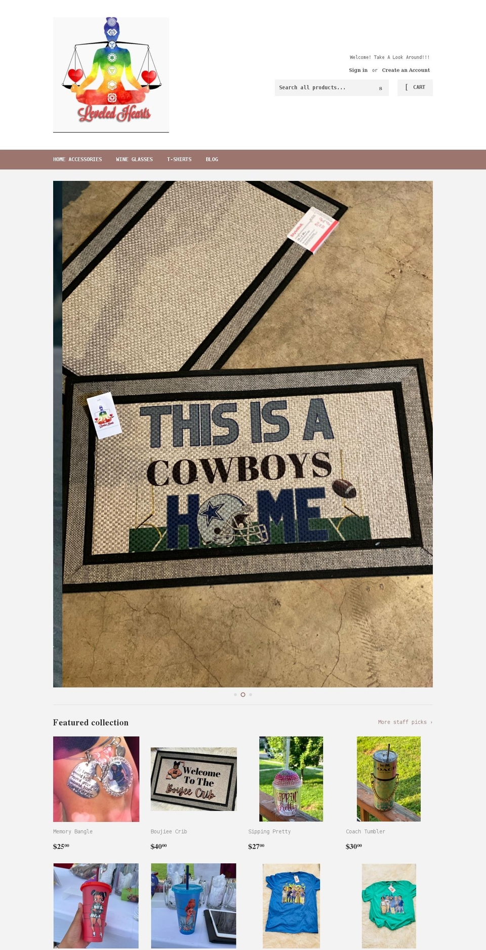 leveledhearts.com shopify website screenshot