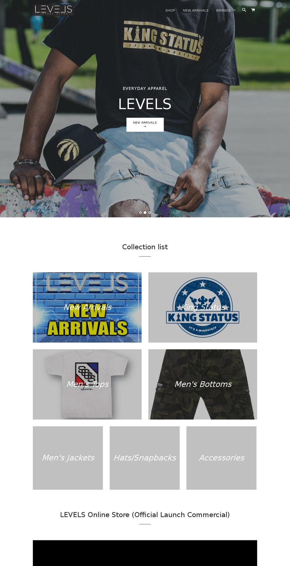 levels613.com — Shopify storefront screenshot