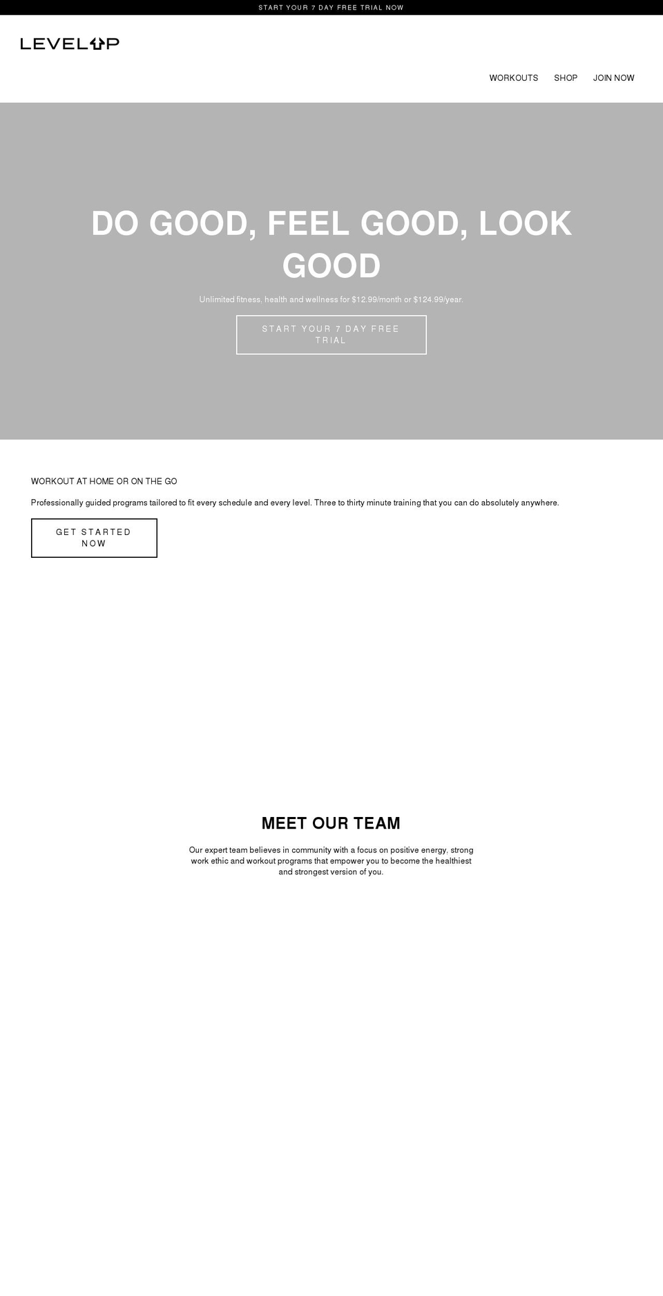 levelupbydk.com shopify website screenshot