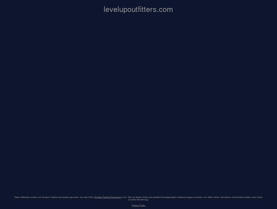 levelupoutfitters.com — Shopify storefront screenshot