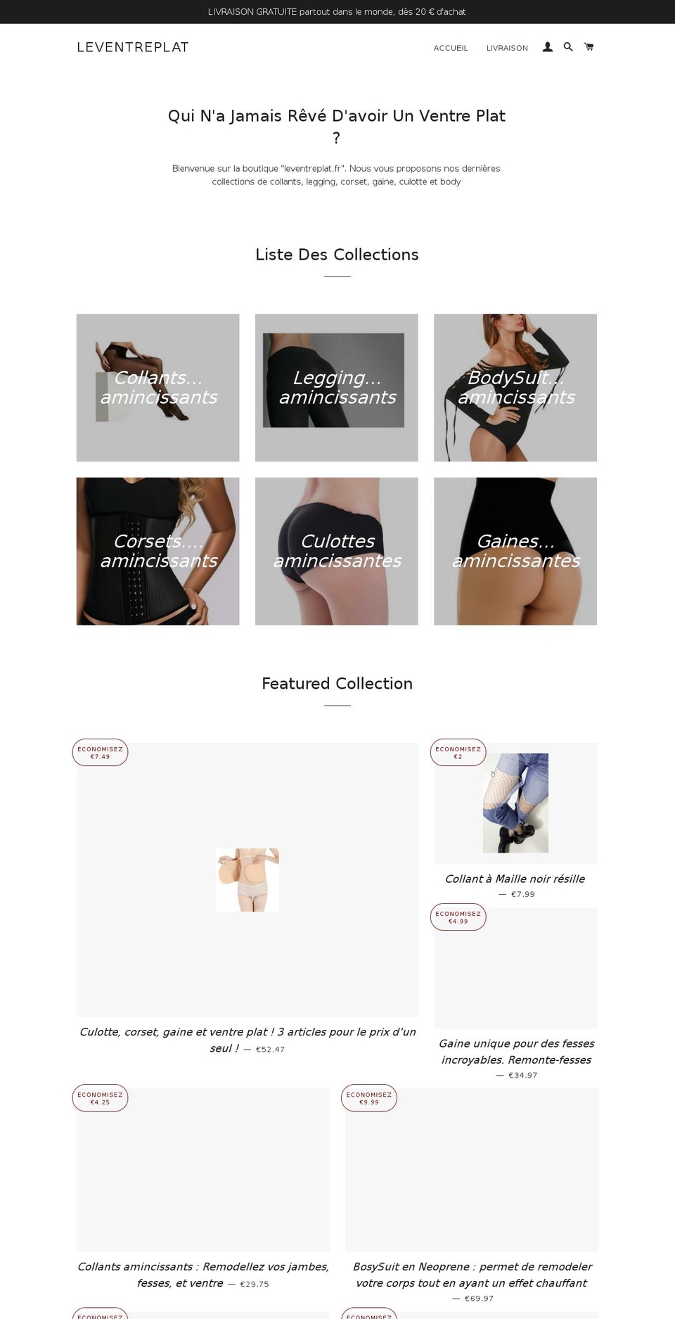 leventreplat.fr shopify website screenshot