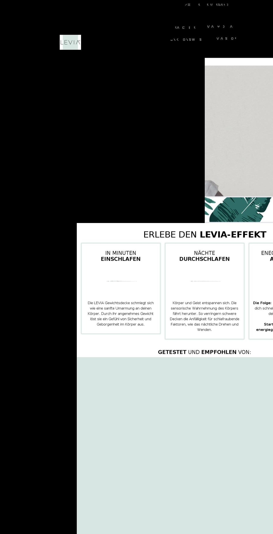 leviadecken.ch shopify website screenshot