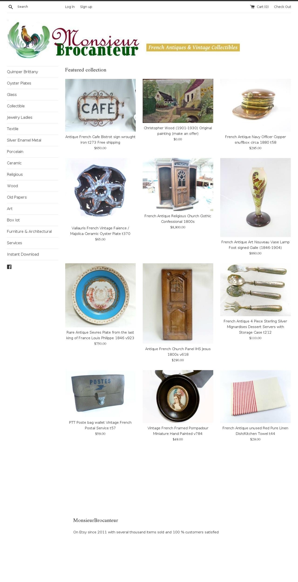 levieuxmoulinantiques.com — Shopify storefront screenshot