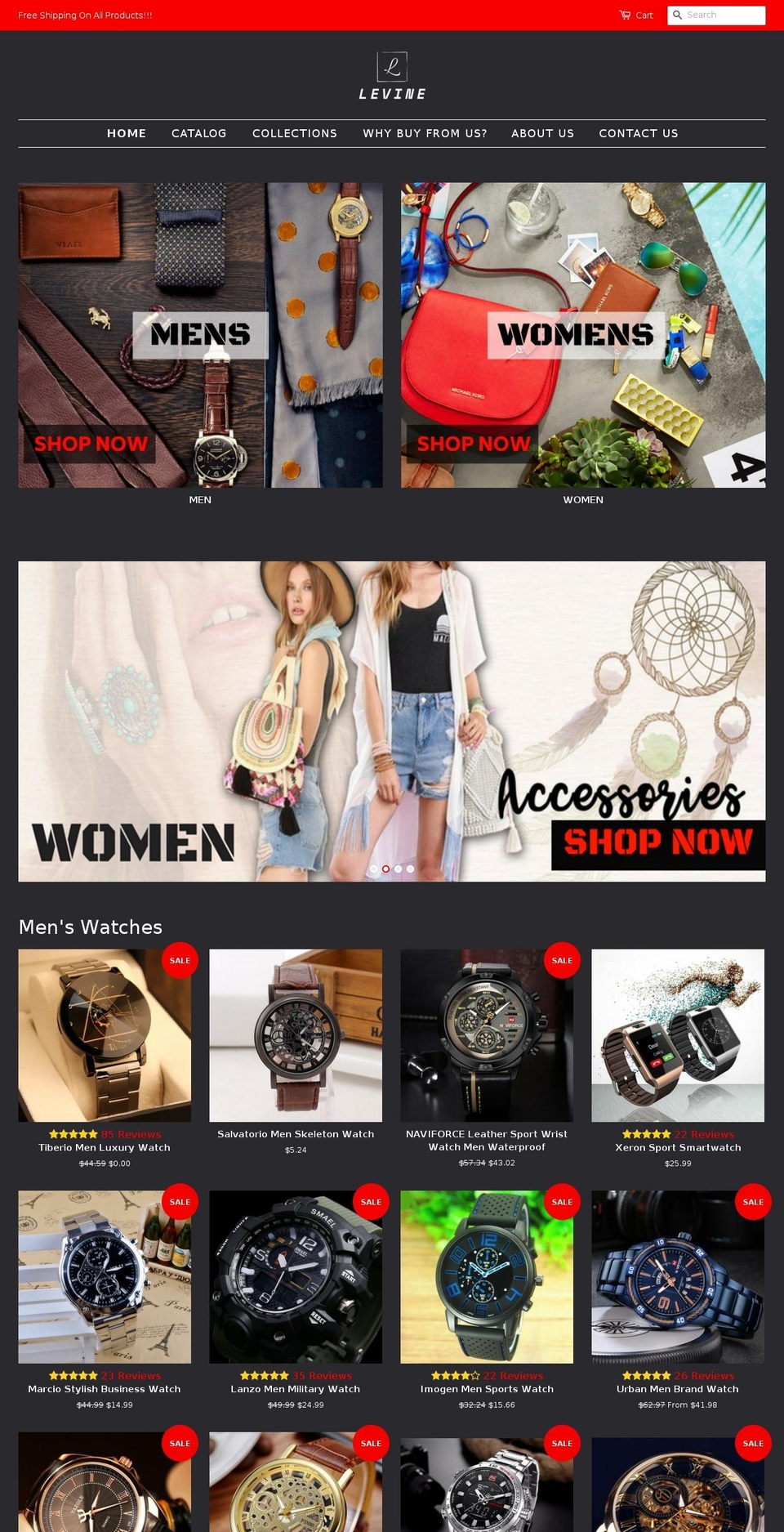 levinestore.com — Shopify storefront screenshot