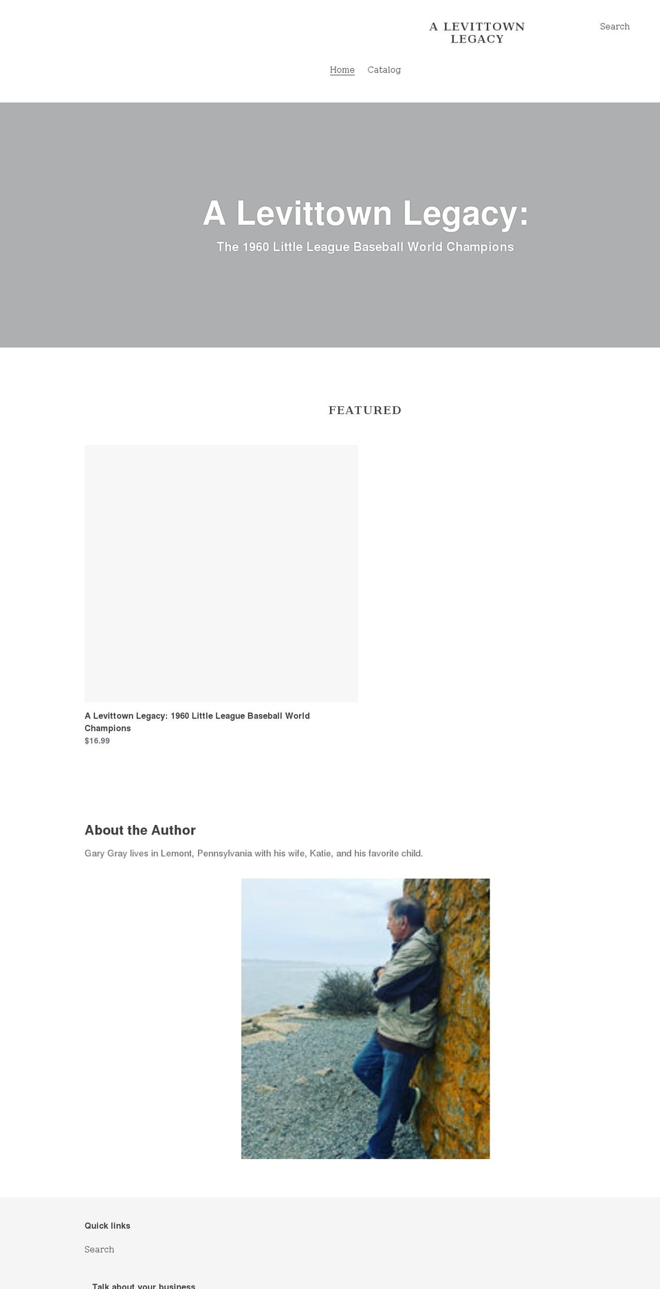 levittownlegacy.com shopify website screenshot