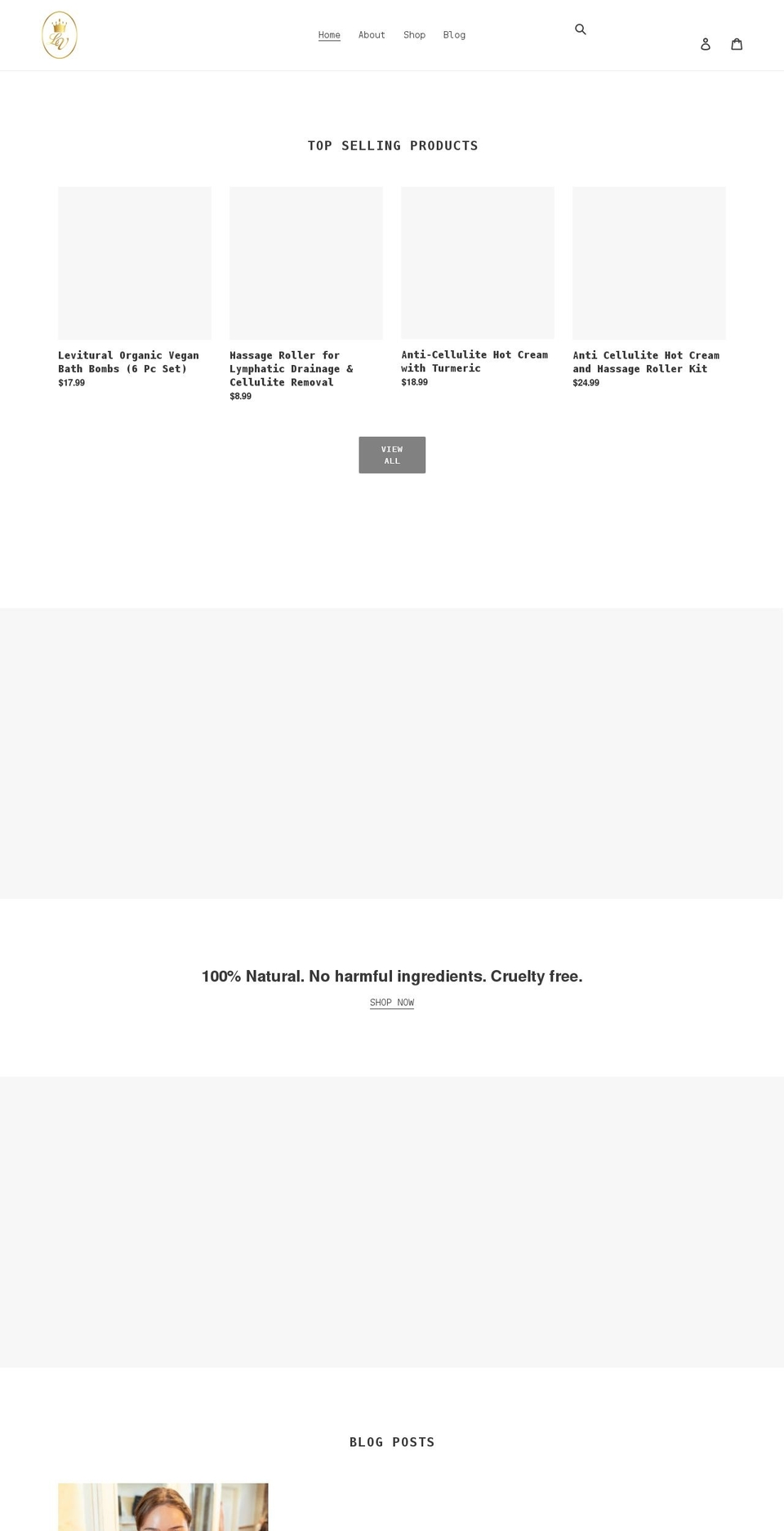 levitural.com shopify website screenshot
