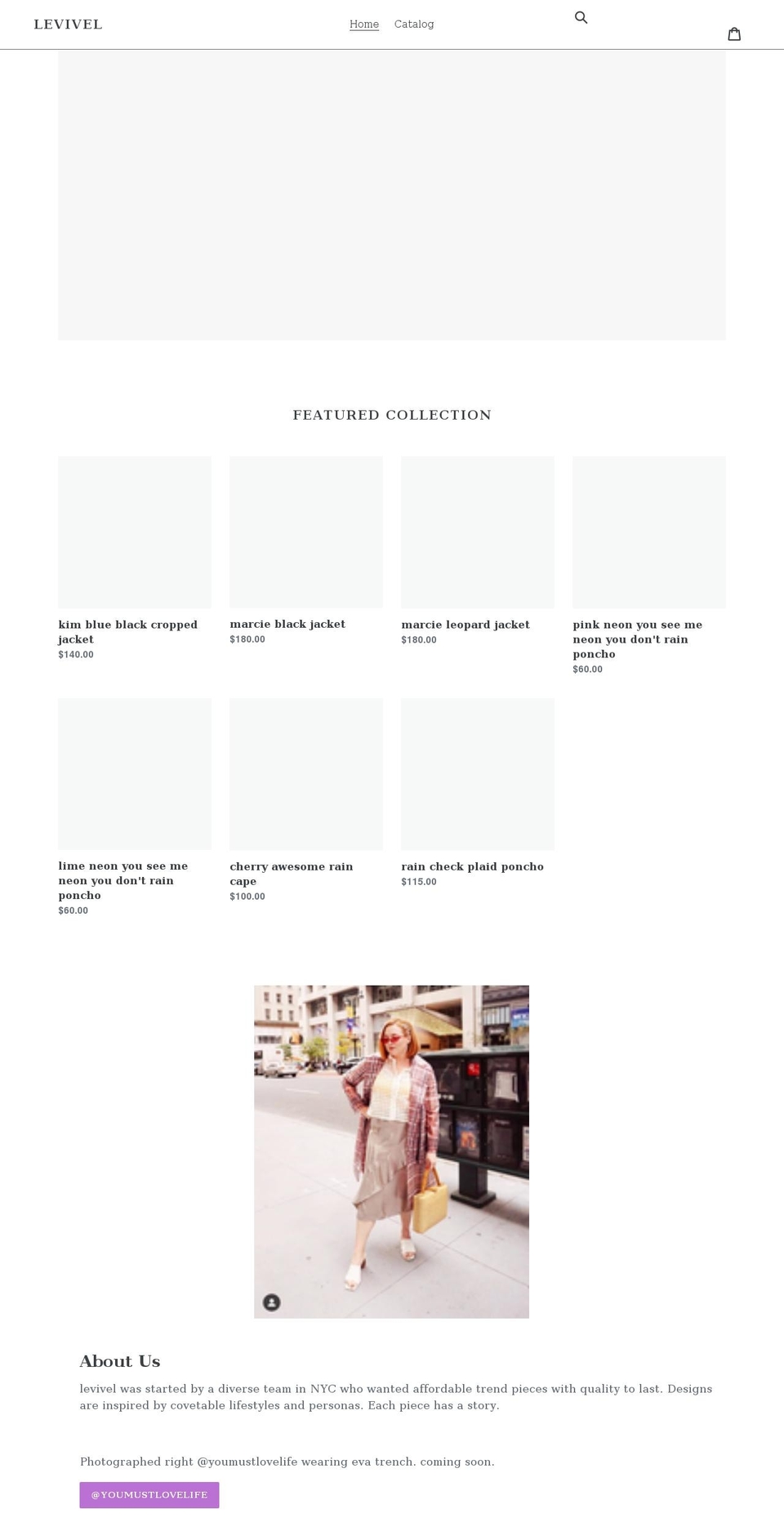 levivel1206.com shopify website screenshot