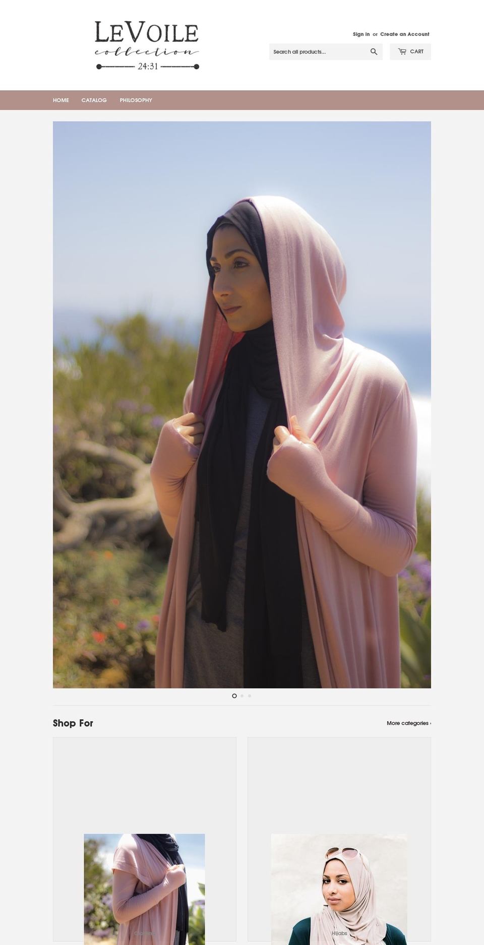 levoilecollection.com — Shopify storefront screenshot