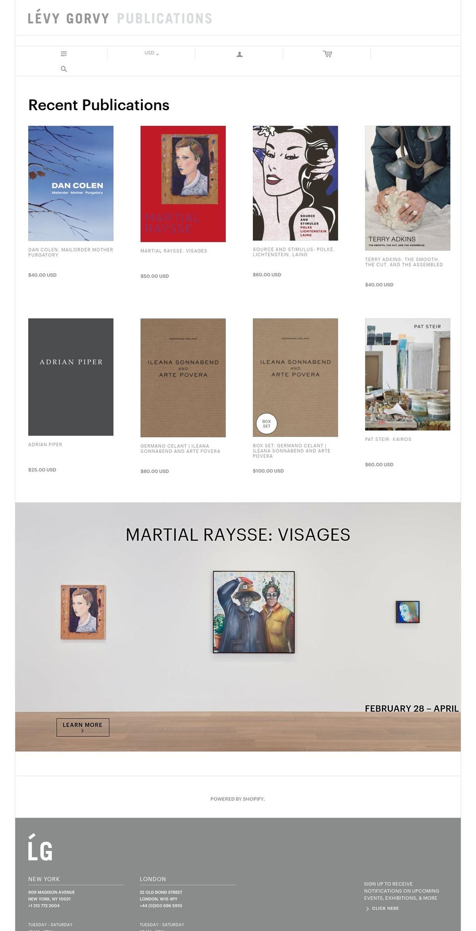 levygorvypublications.com — Shopify storefront screenshot