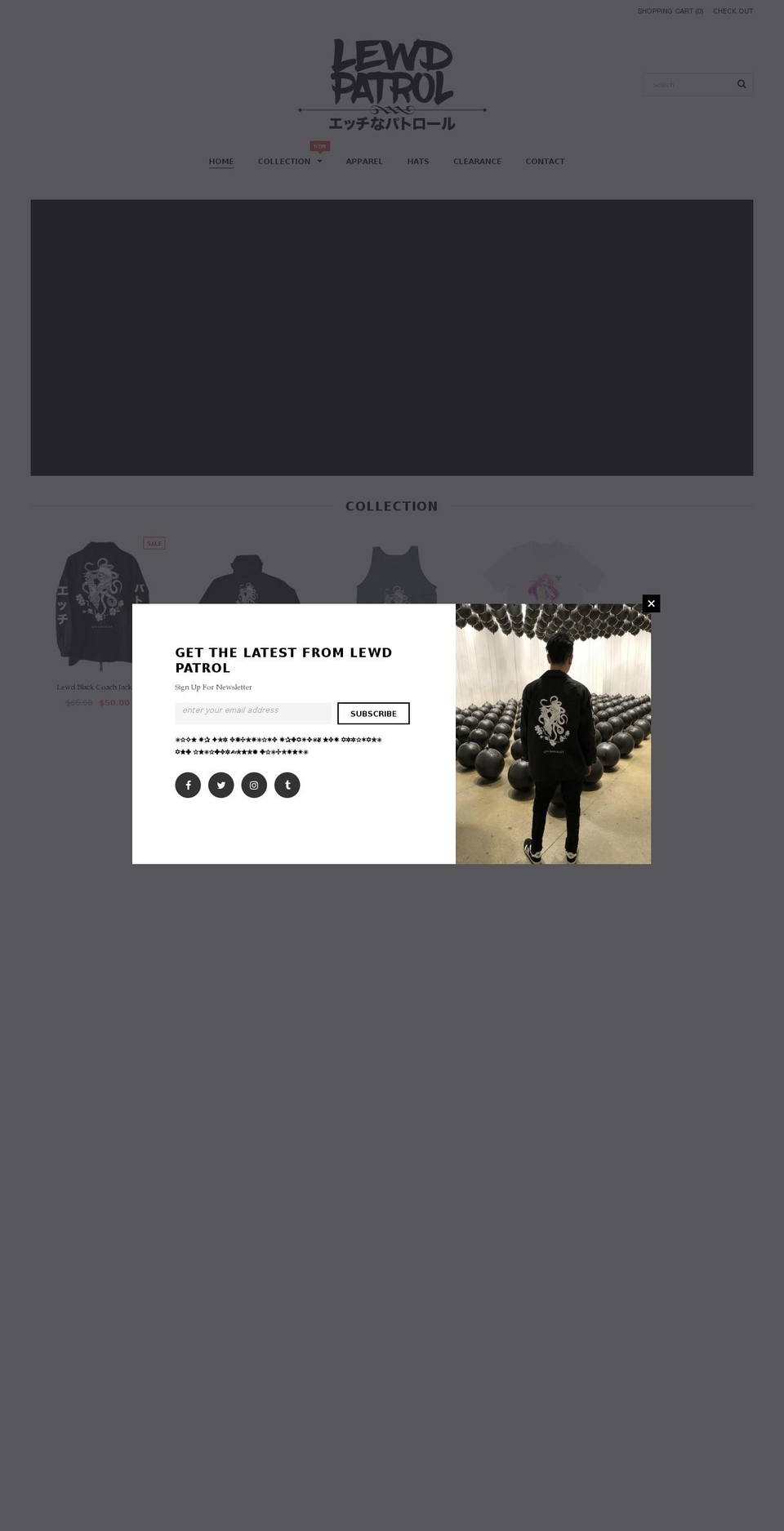 lewdpatrol.com — Shopify storefront screenshot
