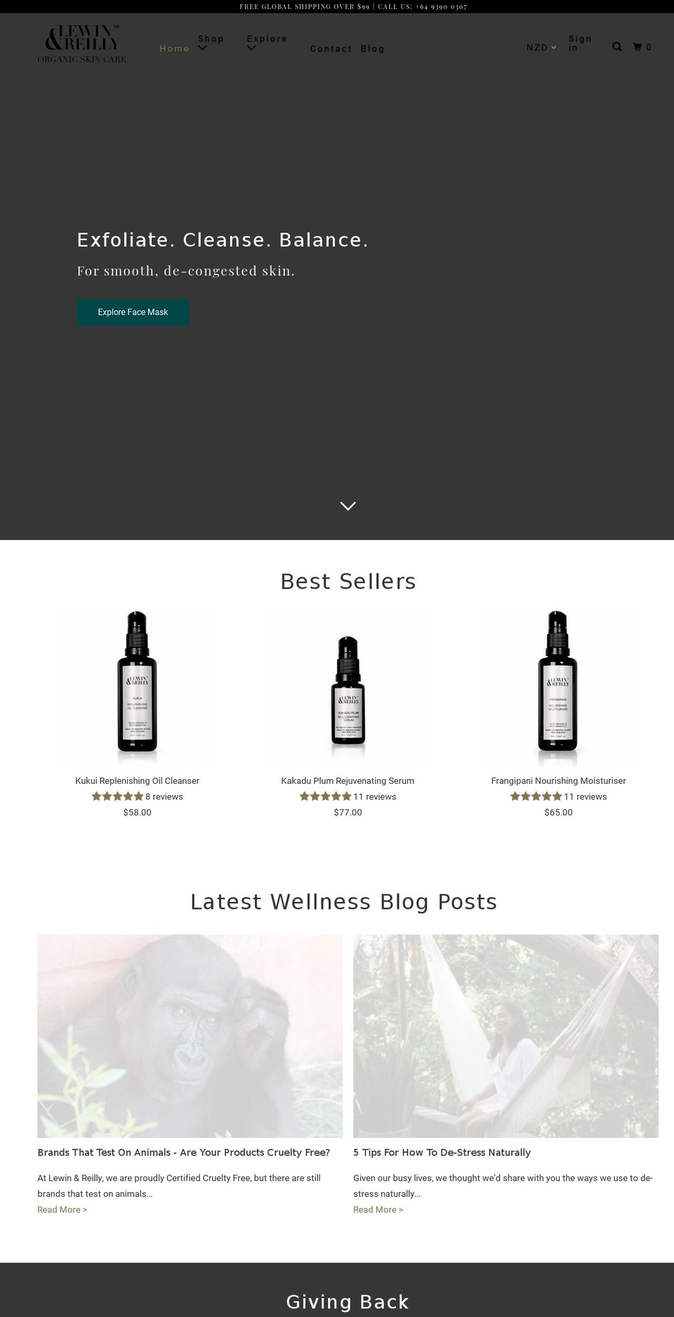 OOTS Support Shopify theme site example lewinandreilly.com