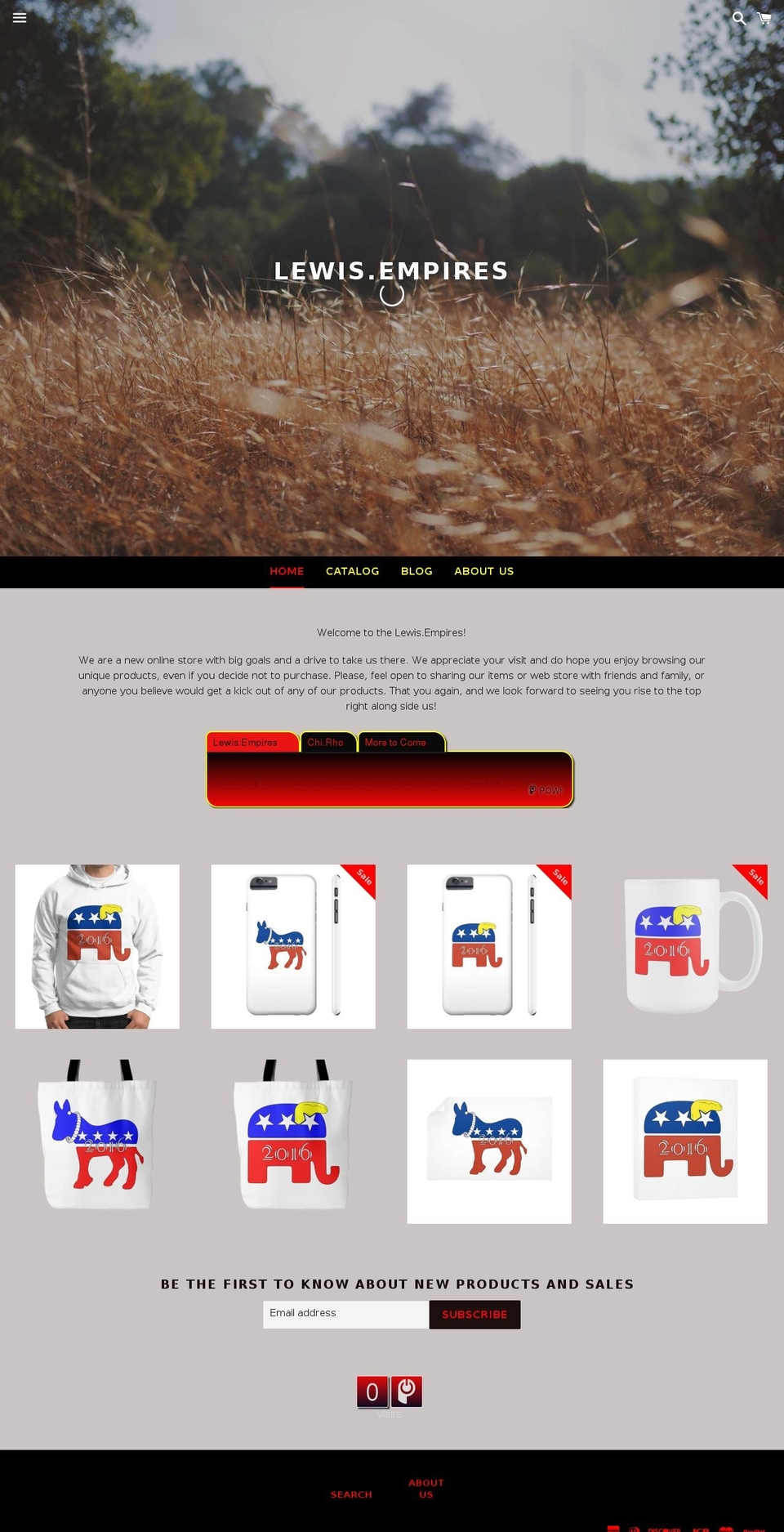 lewisempires.com shopify website screenshot