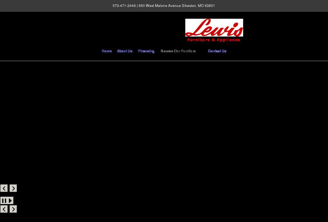 lewisfurnitureco.com shopify website screenshot