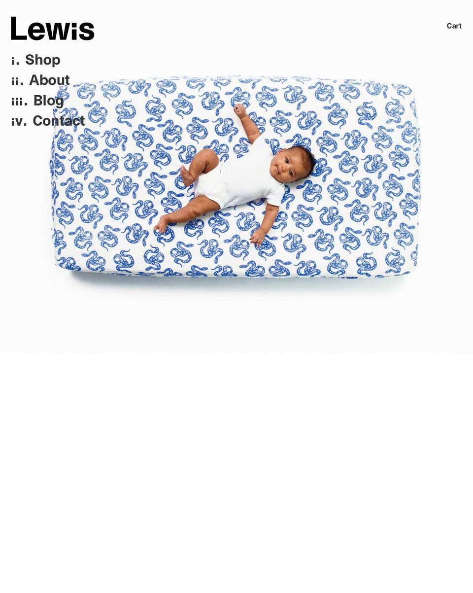 lewisishome.com shopify website screenshot