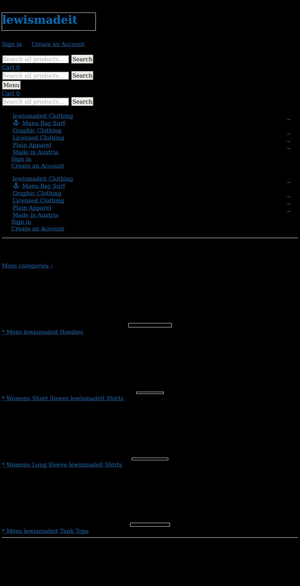 lewismadeit.com shopify website screenshot